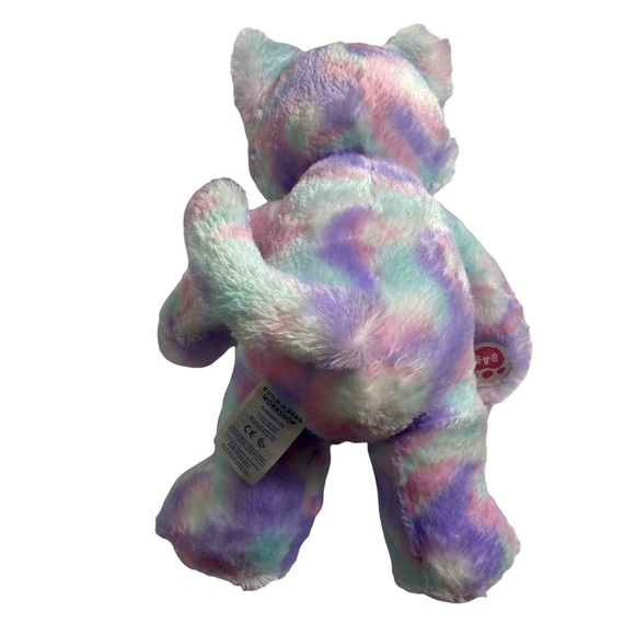 Build A Bear Stuffed Pastel Swirl Kitty Cat - Picture 5 of 10